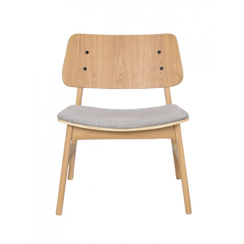 RO Nagano Lounge Chair Oak/Light Grey